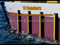 Fender de caucho de muelle resistente a los rayos UV Alta absorción de energía Baja fuerza de reacción