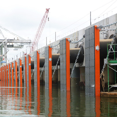 Protección de goma natural de la nave del muelle de la resistencia de rasgón de la célula 1600H de la defensa