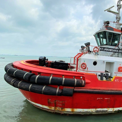 Defensa de goma Tug Cylindrical Boat Fenders del muelle de la absorción de alta energía