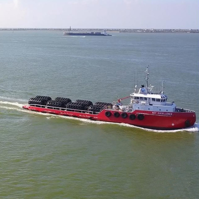 Muelle estándar los 3.3*6.5M de ISO17357 Yokohama Marine Rubber Fenders 50kPa