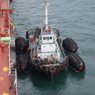 Tipo negro operaciones de Yokohama de la defensa 80kPa los 3.3*6.5M For Mooring STS