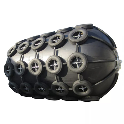 el muelle de los 4.5*9.0M Pneumatic Rubber Fender STS montó las defensas 80kPa ISO17357-1: 2014