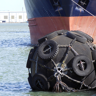 tipo aprobado flotante de las defensas ISO 17357 CTN de los 4.5*9.0M Natural Rubber Yokohama