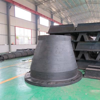 Caucho natural de goma de las defensas 1600H del cono fijo para la protección del barco del muelle