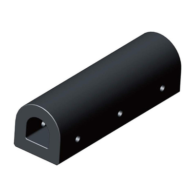 Color negro de goma natural marino absorsión de energía de la defensa el 100% de D