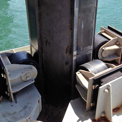 Grado naval de goma natural flexible de las defensas ISO9001 NBR del rodillo del amortiguador D370