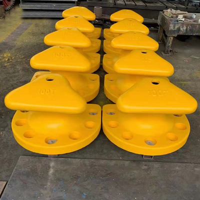 Cabeza durable de la camiseta que amarra los bolardos Marine Cast Iron Qt 450 piezas de la nave del barco