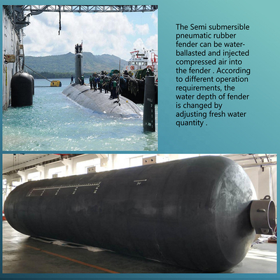 Defensas submarinas semi subacuáticas Marine Rubber sumergible neumática