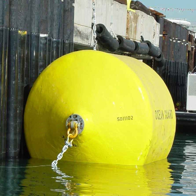 Diámetro cilíndrico 1200mm*2000m m de la defensa de la espuma del barco del poliuretano para la protección del muelle