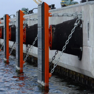 Sistema de parachoques de las defensas 600m m de goma cónicas para Marine And Infrastructure