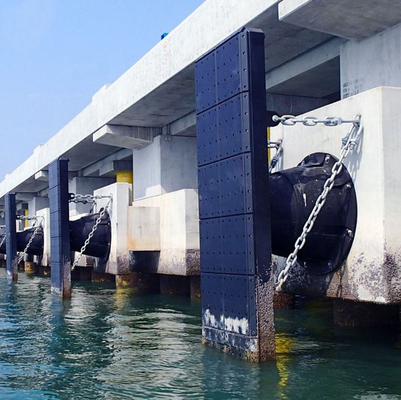 Sistema de parachoques de las defensas 600m m de goma cónicas para Marine And Infrastructure
