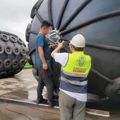 50kPa defensa de goma neumática ISO17357-1: Certificado de la BV de 2014 especificaciones