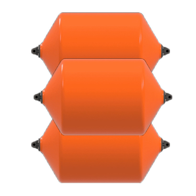 2.3 * 6.2m Floating Fender de espuma con capa externa de poliurea de grado militar
