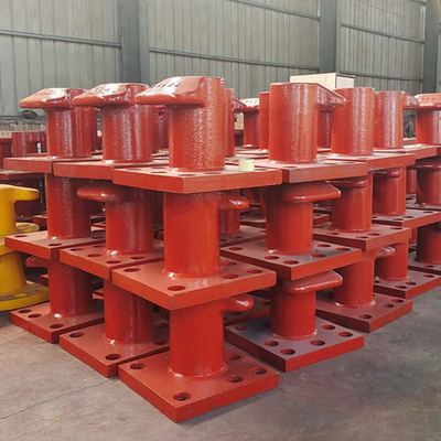 Diseño de bolardos de amarre de acero con acabado de plata con certificación ISO 9001