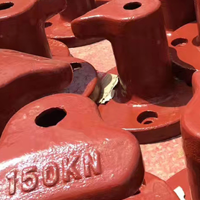 Bollardos de amarre de acero personalizados para atraque con acabado de plata de diseño estándar