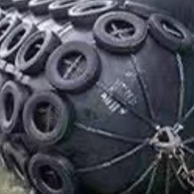 Alta durabilidad Yokohama Fender en negro para la prevención de colisiones de buques