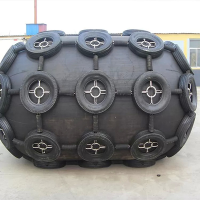 Resistencia a los impactos y resistencia a la tracción Fender marino neumático de forma cilíndrica