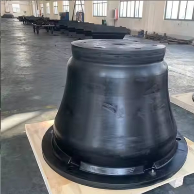 Equipo marino Fender de goma cónico utilizado para evitar que los buques choquen contra los muelles