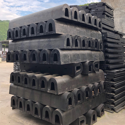 Fenders de tipo D para embarcaciones Fender de caucho marino para estructuras de acero de muelles