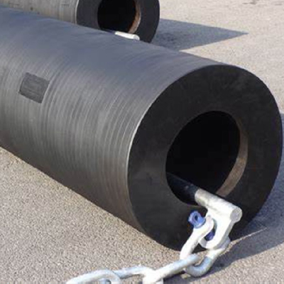Fenders marinos cilíndricos de caucho para el muelle de barcos
