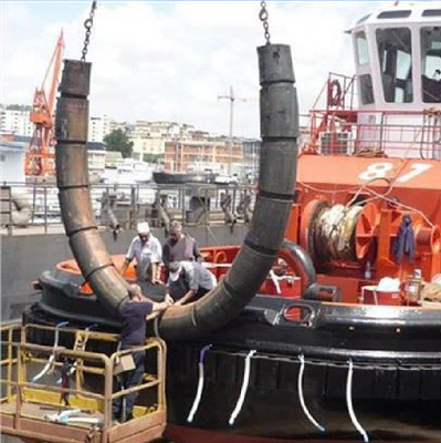Barcos de remolque de caucho cilíndrico marino, parachoques con certificación ABS