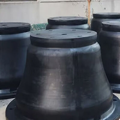 Flexibles resistentes a la niebla de sal por compresión Bajo costo de mantenimiento Fenders de goma cónica para muelles marinos